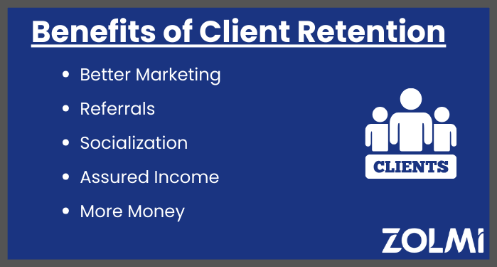 Benefits of client retention