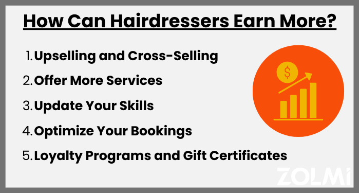 How can hairdressers earn more?