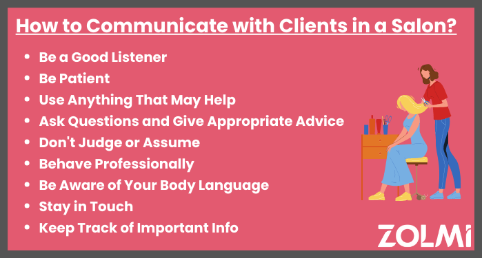 How to communicate with clients in a salon