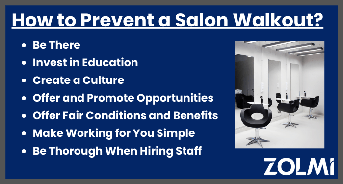 How to prevent a salon walkout