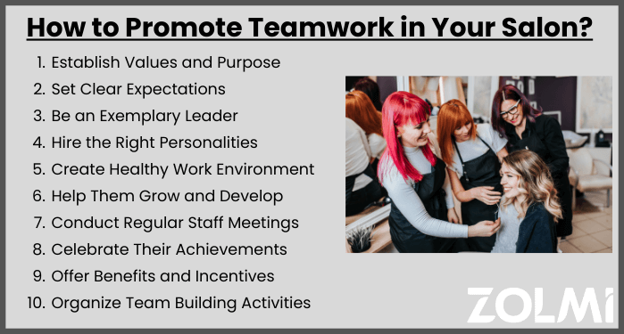 How to promote teamwork in your salon