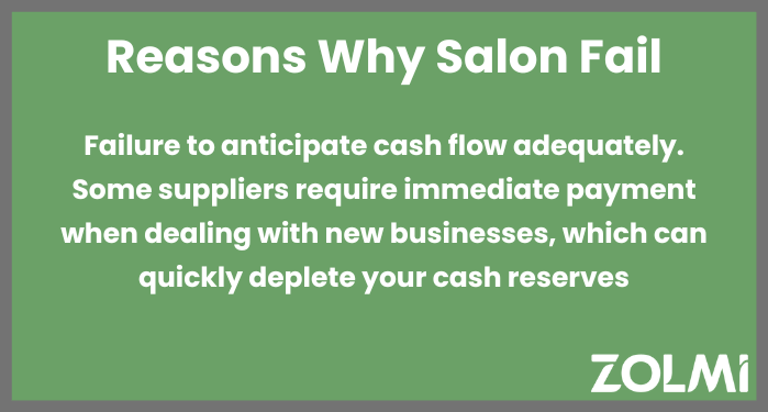 reasons salons fail