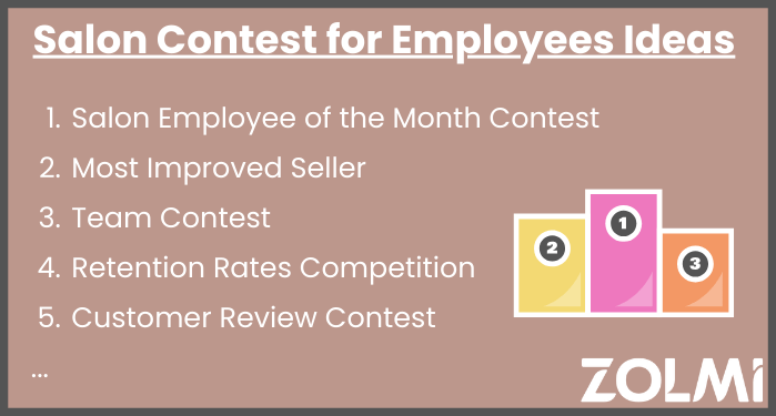 Salon contest for employees ideas