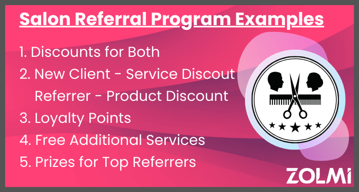Salon referral program examples