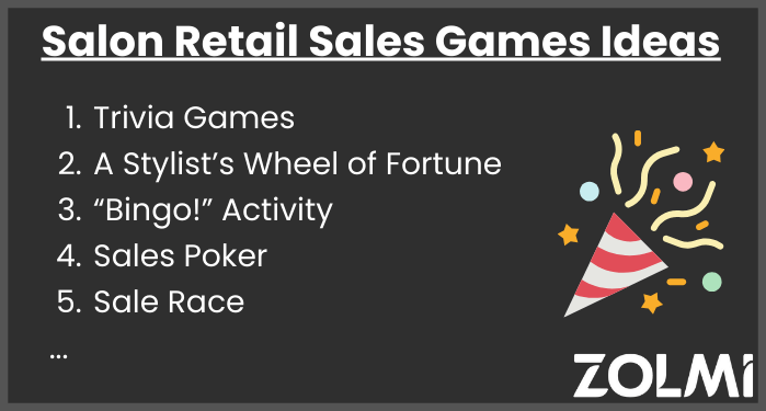 Salon retail sales games ideas