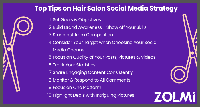 salon social media strategy tips