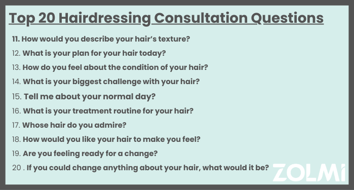 top hairdressing consultation questions 2