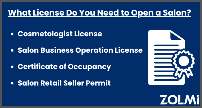 What license do you need to open a salon