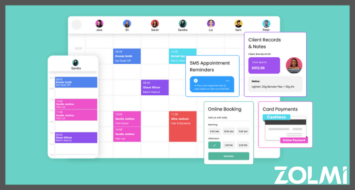 Zolmi salon software fresha alternative