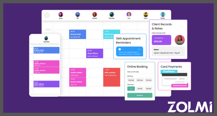 Zolmi salon software phorest alternative