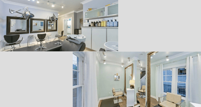 Glamorous luxury beauty salon interior design