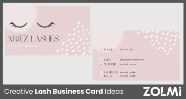 Creative Lash Business Card Ideas for 2025