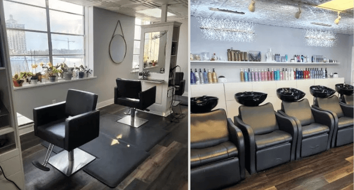 Small low budget beauty salon interior design