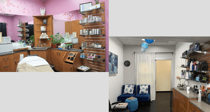 Simple low budget beauty salon interior design